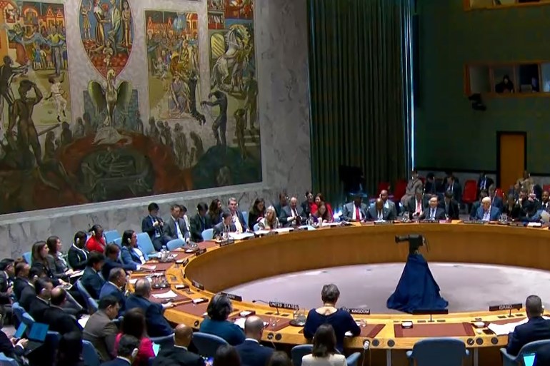 صورة لتصويت مجلس الأمن