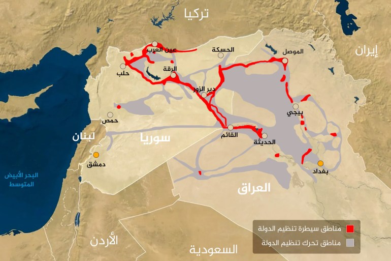 ملف سوريا خريطة داعش