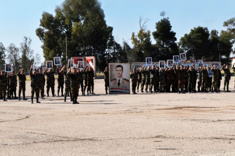 قواتنا المسلحة الباسلة تحتفل بالذكرى الثامنة والسبعين لعيد الجلاء - الصورة من الوكالة العربية السورية للأنباء - سانا