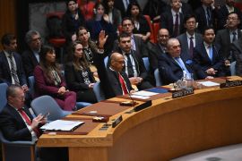 استخدمت الولايات المتحدة حق النقض &quot;الفيتو&quot; ضد قرار مجلس الأمن بشأن طلب الفلسطينيين العضوية الكاملة في الأمم المتحدة (الفرنسية)