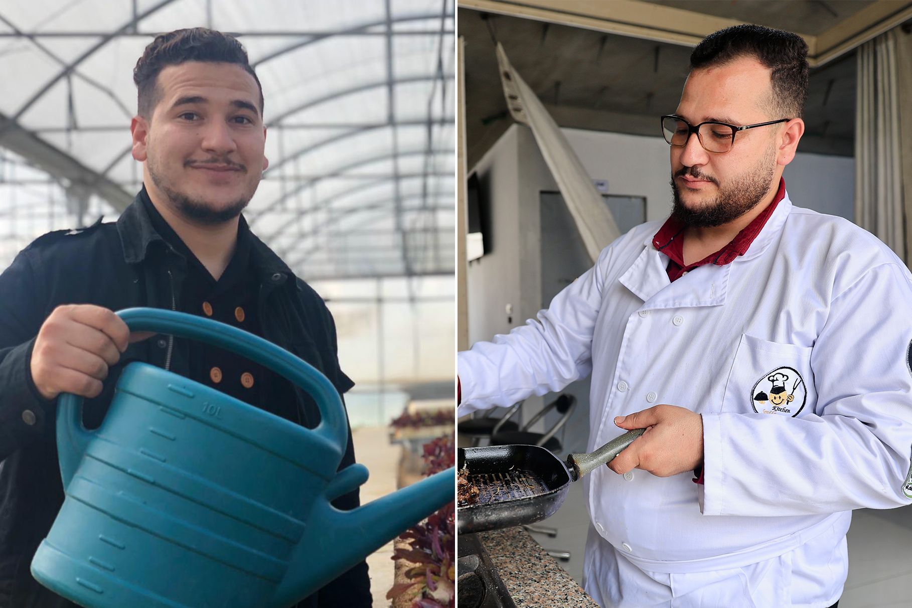صورة رقم (1) فلسطين- غزة- ‏بيت حانون- في كلية الزراعة والطب البيطري عام 2019، كان محمد البسيوني يتعلّم كيف تبدأ الحياة من بذرةٍ وشتلة، تدريبٌ ميداني داخل المشتل على الزراعة والوقاية من الأمراض والحشرات، قبل أن تصير ملامح المستقبل الزراعي في غزة نفسها معلّقة على قدرة الناس على حماية ما تبقّى من أسباب العيش، 26/04/2026، إسراء الرّملي- خاص بالجزيرة نت.