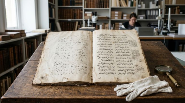 أخطاء "أو سي آر" قد تنتقل إلى الذكاء الاصطناعي، فتتحول مع تكرارها إلى جزء من البيانات التي تتعلم منها النماذج.(مولدة بالذكاء الاصطناعي/الجزيرة)