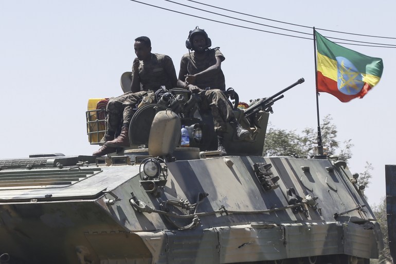 Ethiopian army patrols streets of Mekelle city