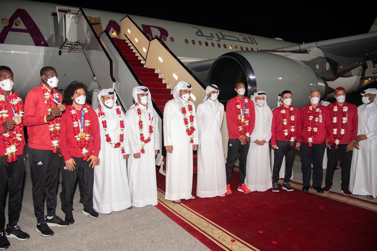 وصول بعثة قطر في أولمبياد طوكيو إلى الدوحة