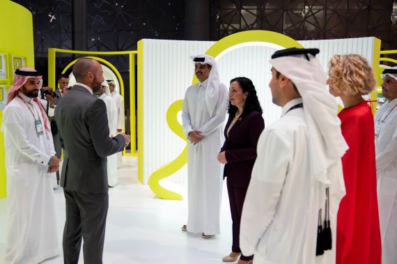 سمو الأمير المفدى يزور قمة الويب قطر 2024 المقامة في مركز الدوحة للمعارض والمؤتمرات المصدر: الديوان الاميري