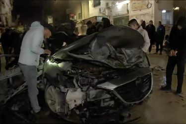 قصف سيارة في جنين